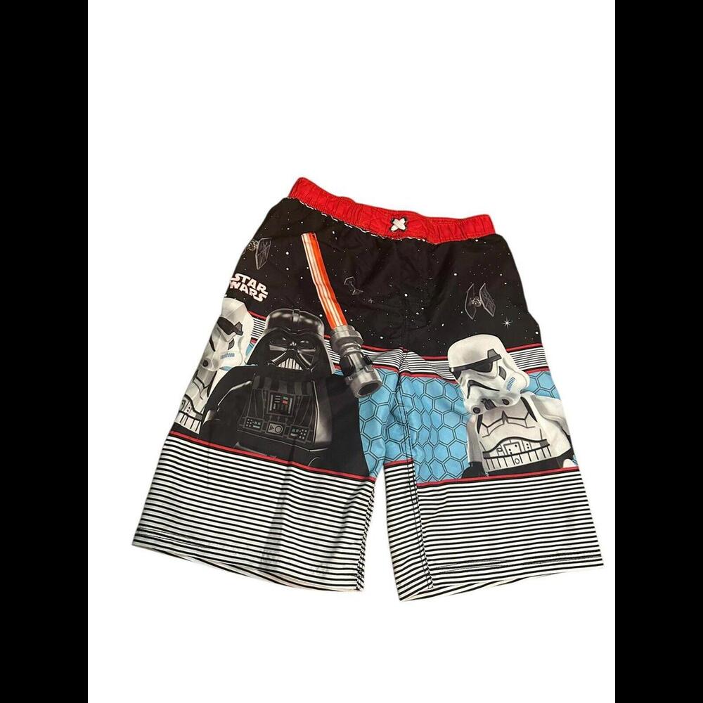 Lego Star Wars Darth Vader Storm Trooper swimming Trunks boy teen size XL 14/16
